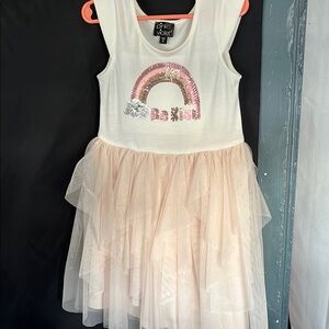 Pink Violet Rainbow Tulle Dress